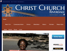 Tablet Screenshot of christchurchriverdale.org